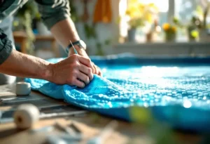 comment coudre une bâche à bulle