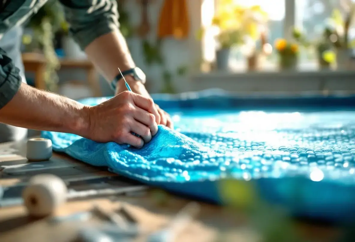 comment coudre une bâche à bulle