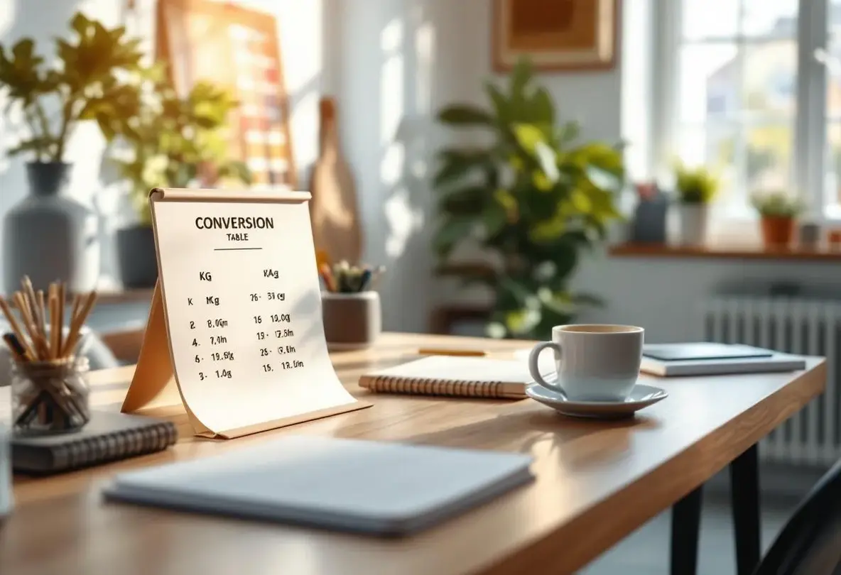 tableau de conversion kg